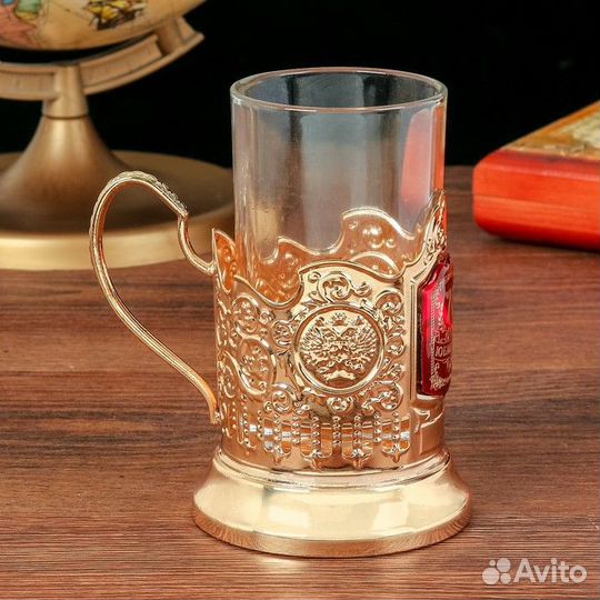 Подстаканник со стаканом 