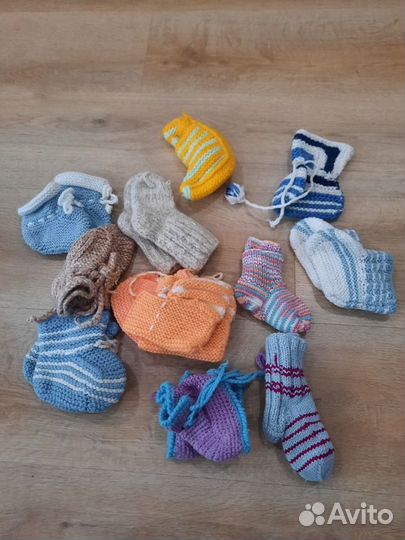 Носки вязаные ручной работы детские
