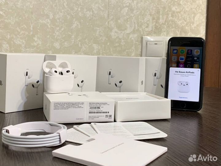 AirPods 3 (новые) +чехол