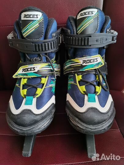 Коньки раздвижные детские Roces yuma 30-35 размер