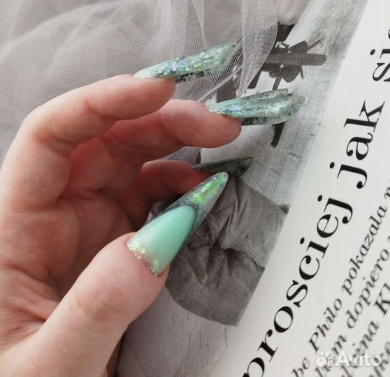 Наращивание арки,аквариумный френч,коррекция