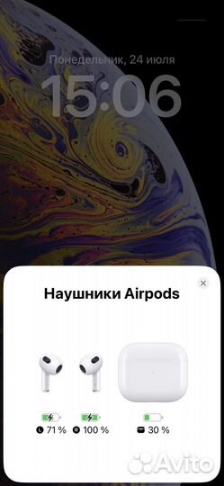Беспроводные наушники apple airpods 3