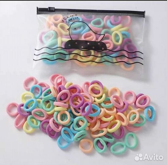 Комплект резинок для волос 100шт