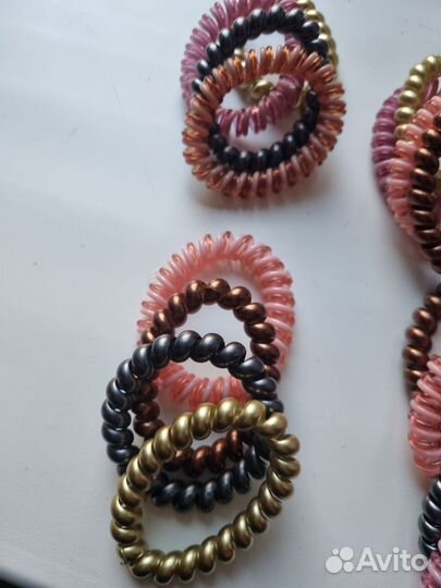 Резинки для волос пружинки 4шт