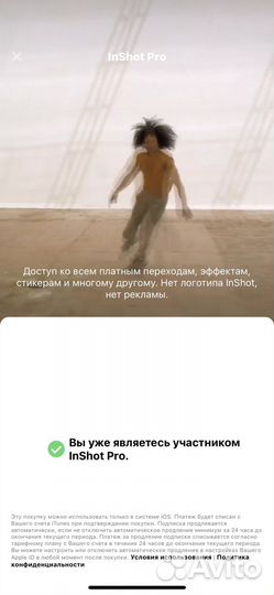 Подписка Facetune Pro, inshot, persona, videoleap