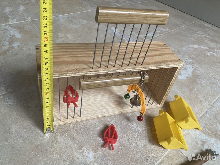 Эко Клетка-переноска + игрушки для птиц/грызунов