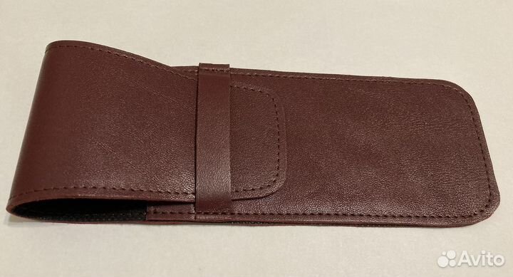 Пенал для ручек или очков из кожи натуральной