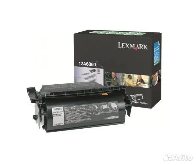 Оригинальный картридж Lexmark 12A6860 черный