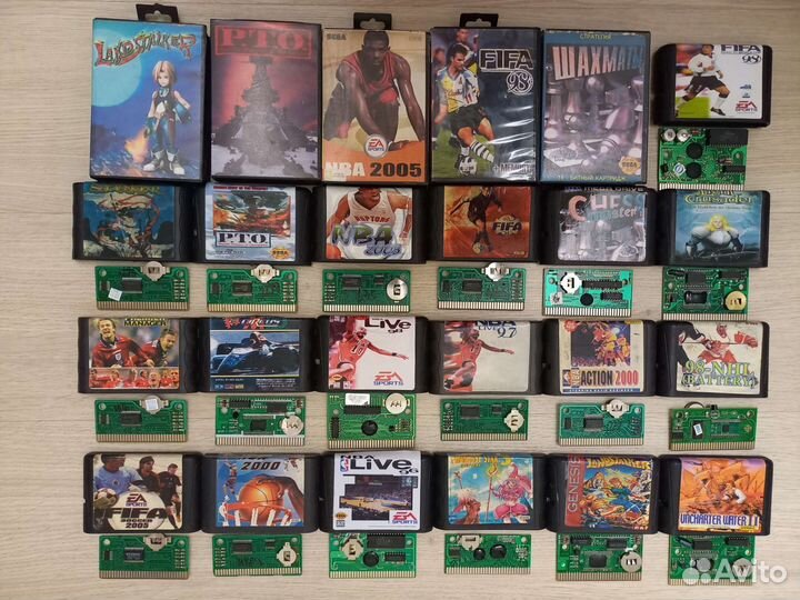 Картриджи sega с батарейкой