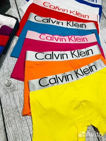 Мужские трусы яркие хлопок Calvin Klein