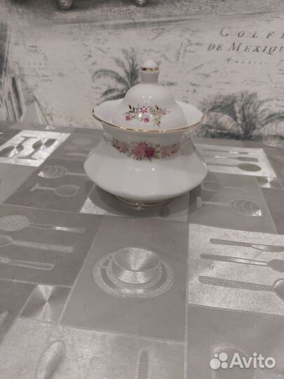 Винтажный кофейный сервиз, фарфор гдр 80-х г