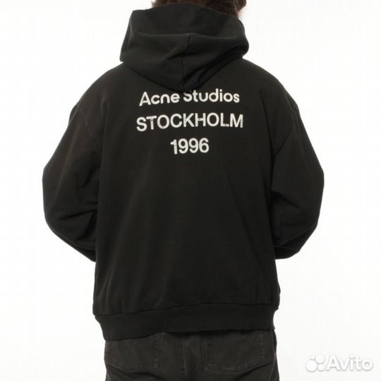 Acne studios худи оверсайз черное
