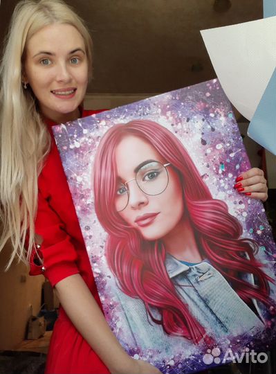 Портрет, картина в Каневской по фото на холсте