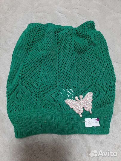 Шапка для девочки лето 1-2 года