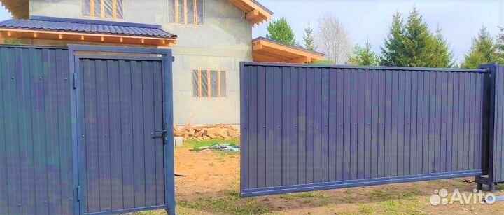Откатные ворота под ключ