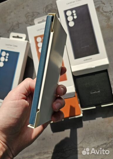 Чехол Leather Case для Samsung galaxy s23 ultra