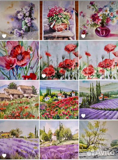 Картина акварель