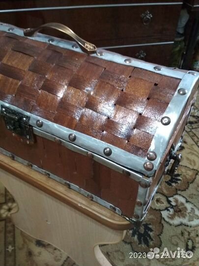 Сундук шпон красное дерево