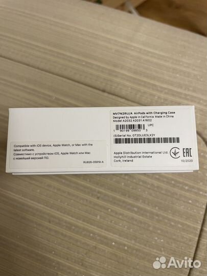 Беспроводные наушники apple airpods 2