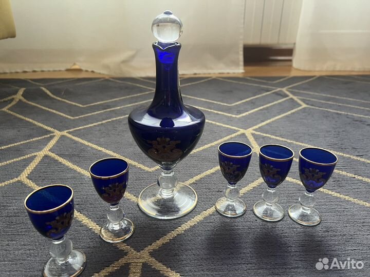 Новый набор Лафетник и рюмки