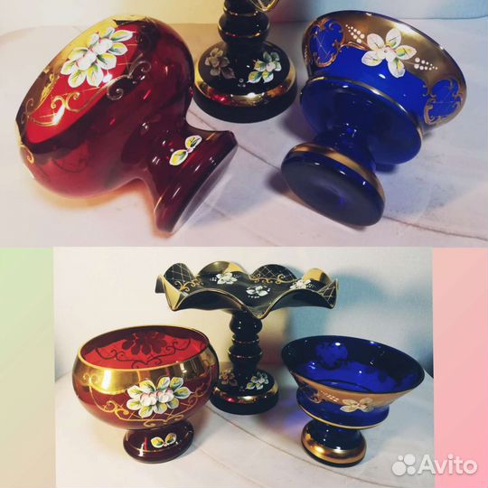 Богемия вазы стекло