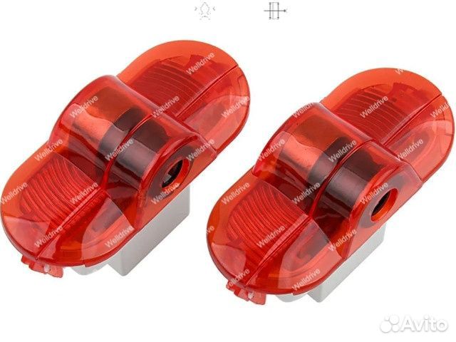 Подсветка дверей с лого Skoda Octavia A5 дорест