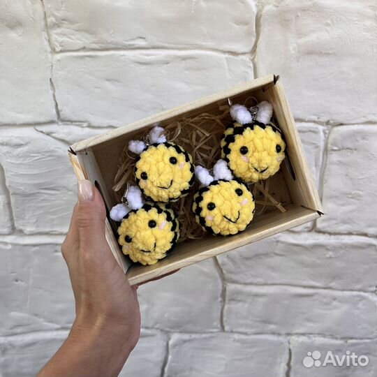 Брелоки пчелки hand made
