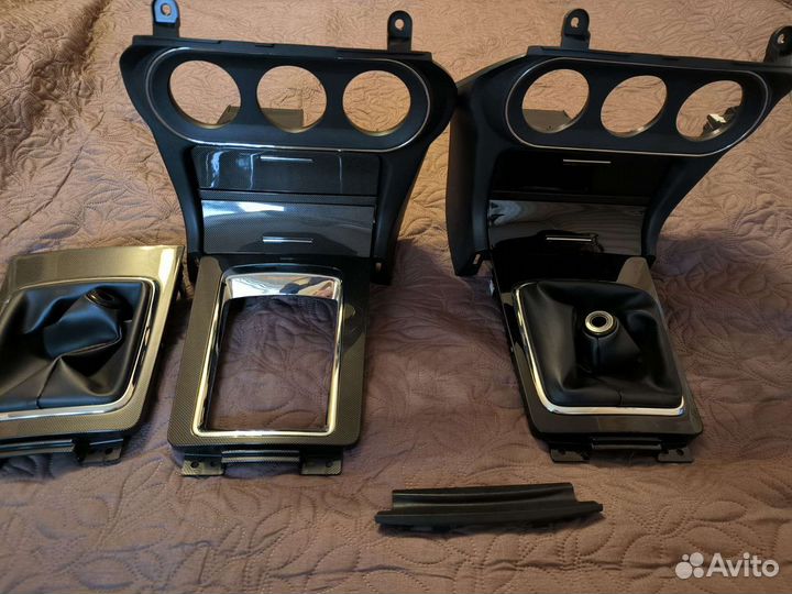 Консоль с ящиками и окантовка кпп lancer x