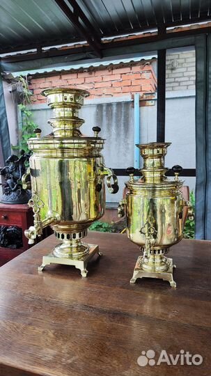 Самовары царские дореволюционные на дровах