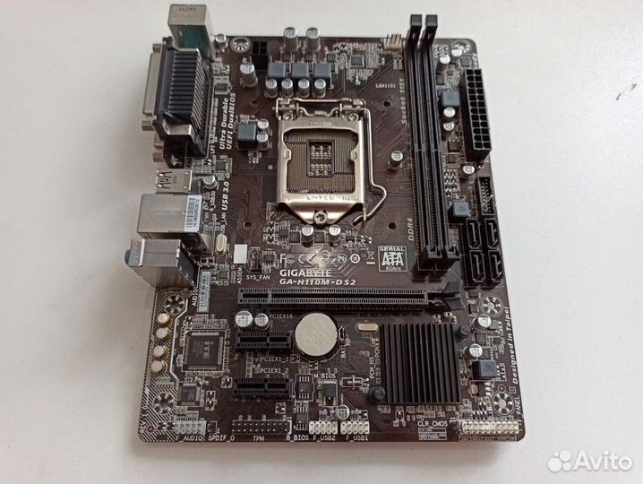 Плата gigabyte LGA1151 H110 GA-H110M-DS2 2xDDR4 1x