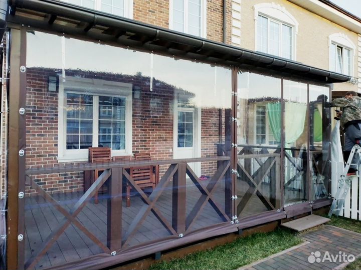 Мягкие окна на беседку