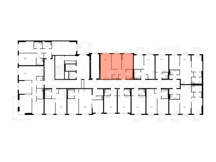 2-к. квартира, 52,1 м², 3/11 эт.