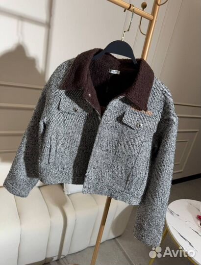 Бомбер женский miu miu