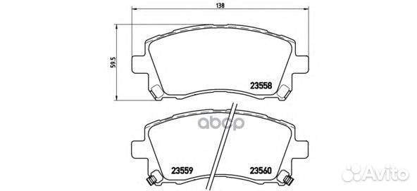 Колодки тормозные P78010 Brembo