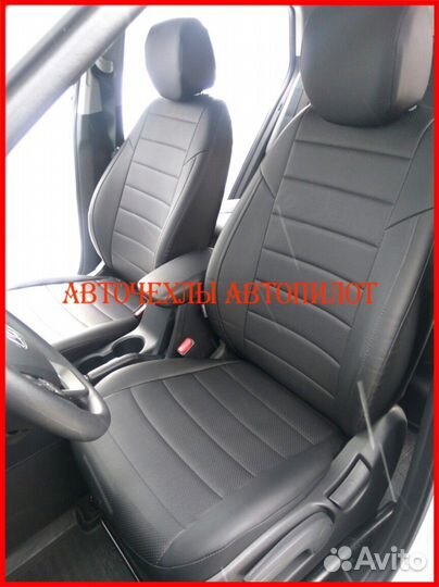 Чехлы Автопилот Hyundai Creta 2 из экокожи чёрные