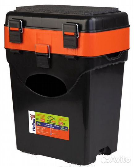 Ящик зимний FishBox двухсекционный (10л) оранжевый