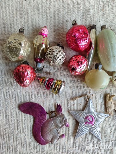 Елочные игрушки СССР одним лотом