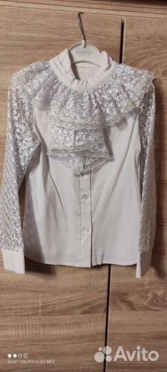 Блузка школьная 122-128