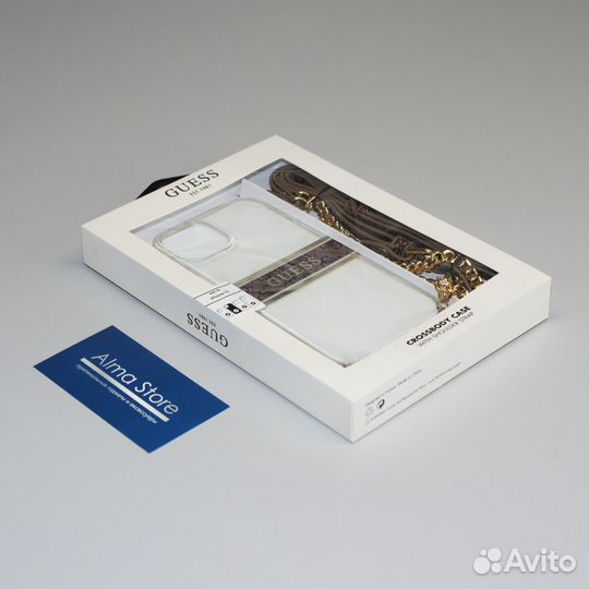 Силиконовый чехол с ремешком Guess / iPhone 13