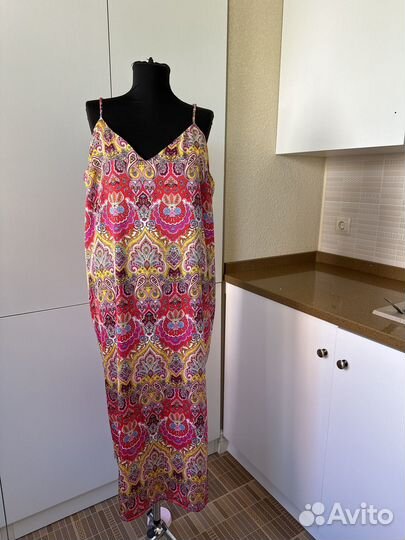 Шелковый сарафан 50 размер