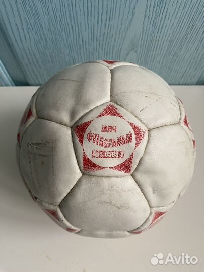 Футбольный мяч кожаный размер-5