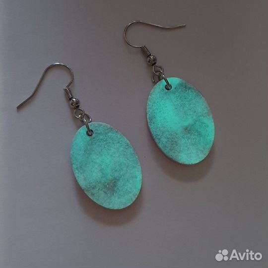 Серьги ручной работы - светятся в темноте