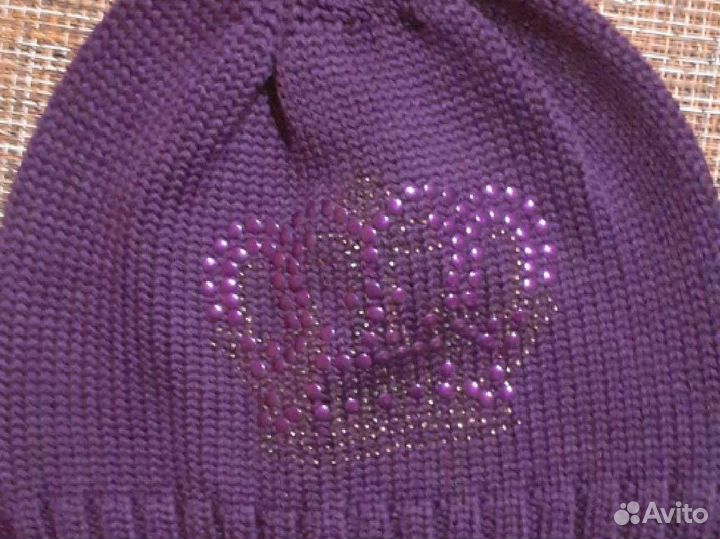 Шапка для девочки производства Италии демисезонная