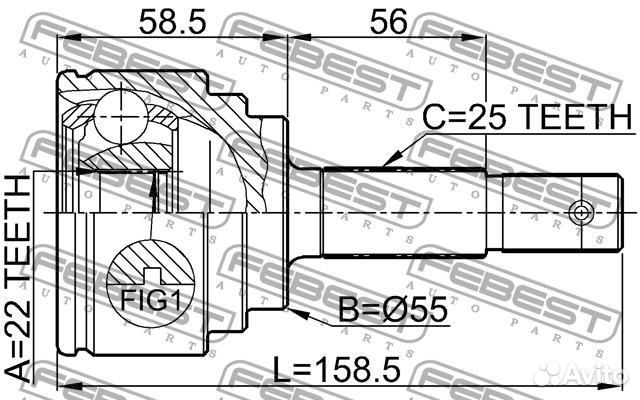 Шрус наружний