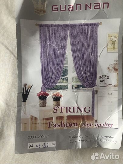 Шторы нитяные кисея