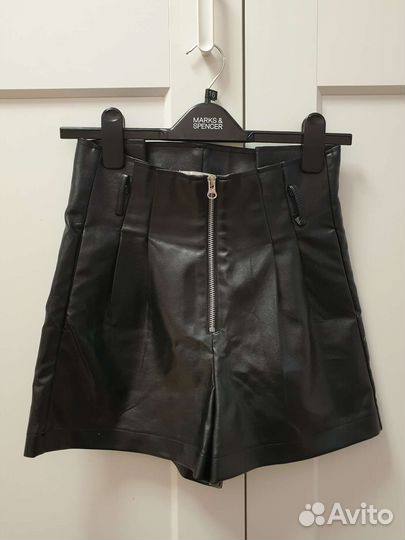 Шорты кожаные женские Gloria Jeans