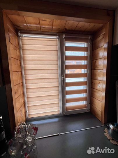 Рулонные шторы Зебра