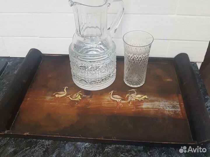 Поднос дерево Вьетнам винтаж