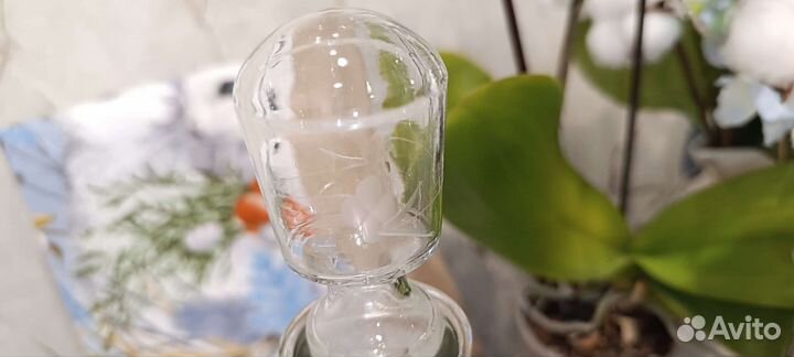 Кабинетный графин с пробкой. Стекло. СССР