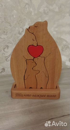 Фигурки интерьерные семья медведей